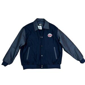 Vintage G-III Mlb Minnesota Twins Large Cow Leather & Wool Varsity Jacket NWT
